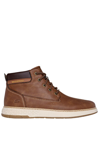 SKECHERS Men's sports shoes, GARLAN - DENO, 205235-BRN brown, -leather - 41