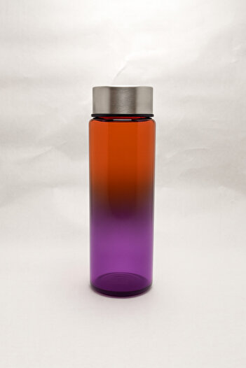 Blissra 550 Cc Double Color Glass Flask – Metal Lid, Leak-Proof Water Bottle