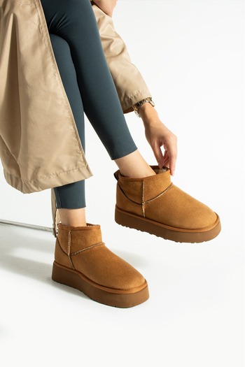 misio shoes Pello Short Boots with Plush Fur Inside and Thick Sole
