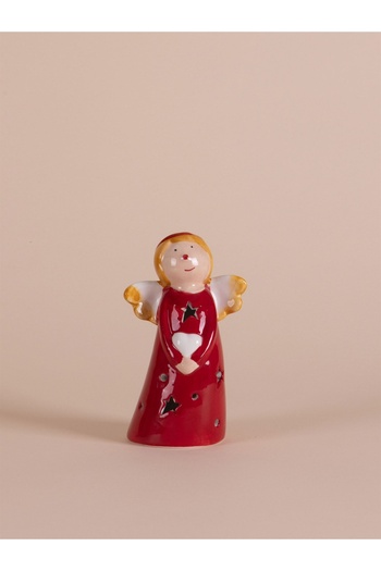 RİVO HOME DECOR Decorative Christmas Ornament Led Lighted Angel 8X6X14 cm