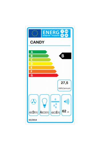 Candy Telescopic built-in hood CBT625/2B, absorption capacity 332m3/h, 2 speed levels...