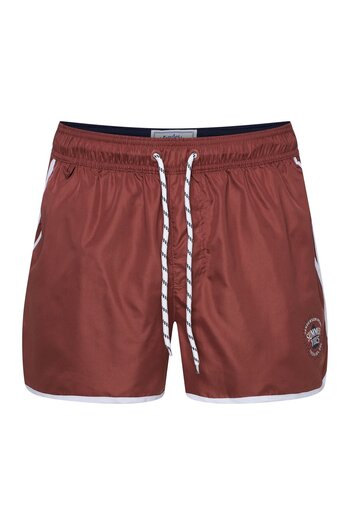 Henderson Men's Swimming Boxer Shorts Classic Retro Style Relaxed Fit with Pockets Beach Pool Trunks | Raven