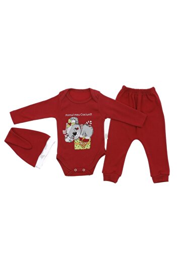 CRASSİ Unisex Christmas Suit with Deer Print