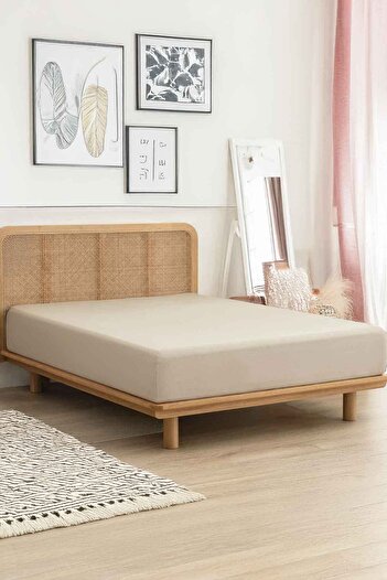 Decomia Home Vona 100% Cotton Elastic Double Single King Size Combed Cotton Bed Sheet