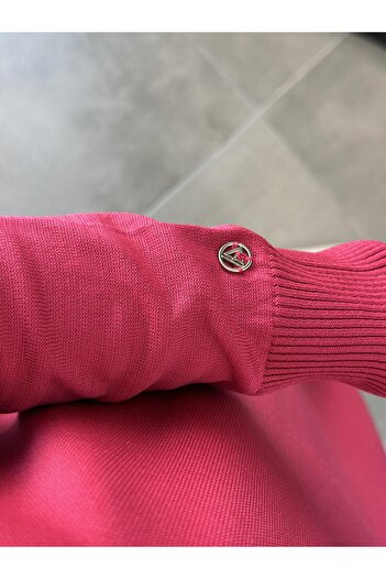 Armine Trend Fermuarlı Triko Tunik 25YTD4113 Fuşya