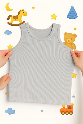ExLove 4-Pack Boys' Undershirts Solid Color - Cotton & Comfortable