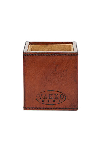 Vakko Leather Pen Holder M400258619