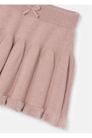 MAYORAL Girl's Pleated Knitted Skirt Powder 4904