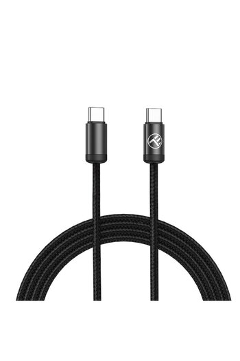 TELLUR Minimalist USB-C to USB-C Cable, 60W, 1m, Black