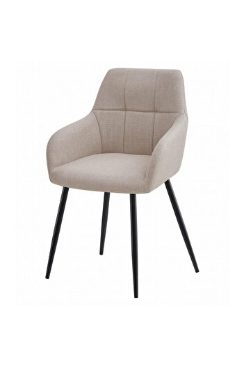 Artool Armchair style kitchen/living room chair, Artool, Beni, fabric, metal, beige and black, 57x59x85 CM