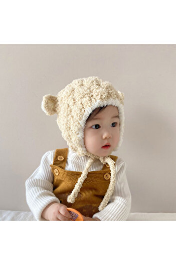 Superbaby Baby hat with ears - Happy