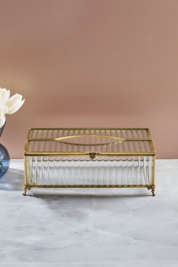 Perotti Std-Gio Standing Rectangular Glass Napkin Holder