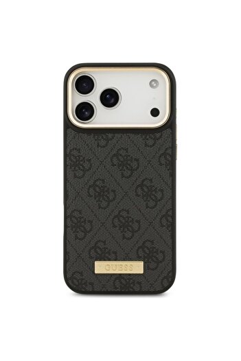 Guess iPhone 17 Pro Max Original Hardcase 4G Logo Plate MagSafe, Black