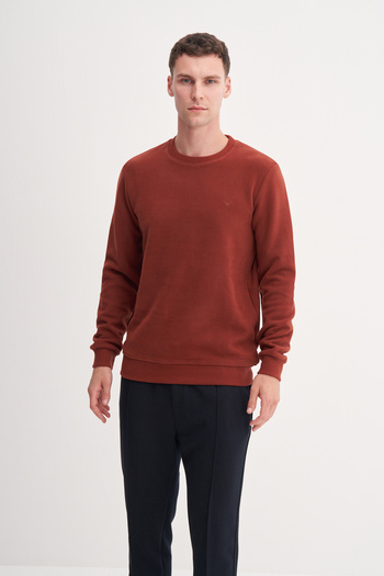 Cazador Slim Fit Cotton Blend Thessaloniki Knitted Sweatshirt-56400