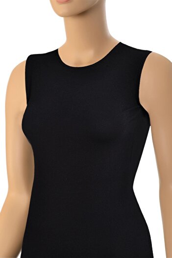 Öts Women's Tank Top Crew Neck Zero Sleeve (%96 Cotton - %4 Elastane)