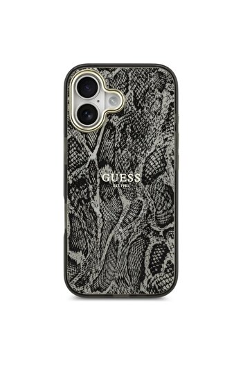 Guess Original iPhone 17 Case Python Pattern MagSafe, Black