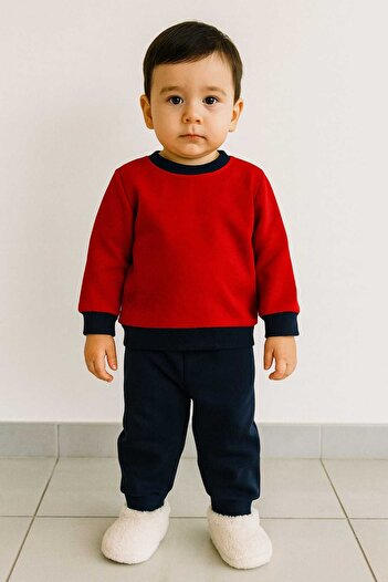 gigigiyim Solid Color Three Thread Boys' Suit