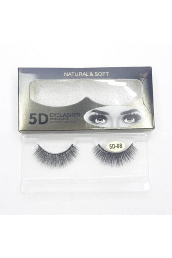 Total Pro Beauty False Eyelashes Band 5D-08