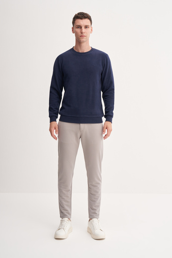 Cazador Slim Fit Cotton Blend Thessaloniki Knitted Sweatshirt-56400