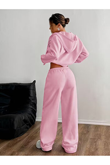 TONFİX LİFE KADIN PEMBE BOL PAÇA EŞOFMAN ALTI