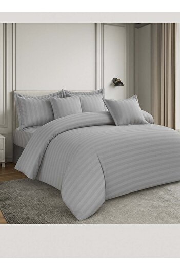 MİNG Lİ Hotel Bedding Set Double 7 Pieces Made of Microfiber with Detachable Filling