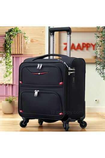ZAAPPY Pilot Carry-On Cabin Luggage – 18 Inch Trolley Bag for 2-3 Days Business Trips, Lightweight