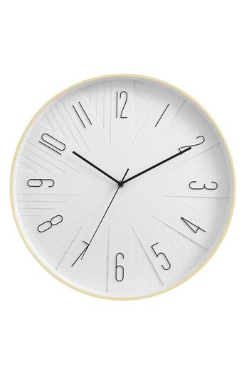 MAPLE LEAF Home Rad Wall Clock, 40 cm, Cream