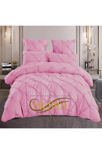 moma casa Embroidered pleat bed linen, 6 pieces, 2 persons, 230x250cm
