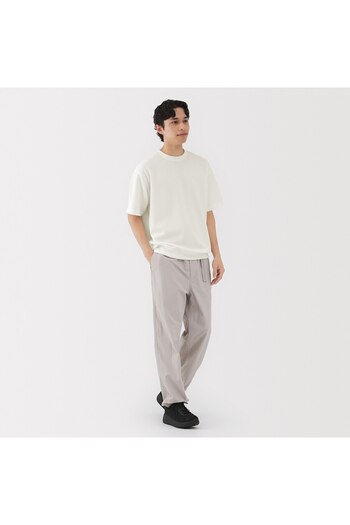 Muji Uv Protection Quick Dry Waffle Crew Neck Short Sleeve T-Shirt