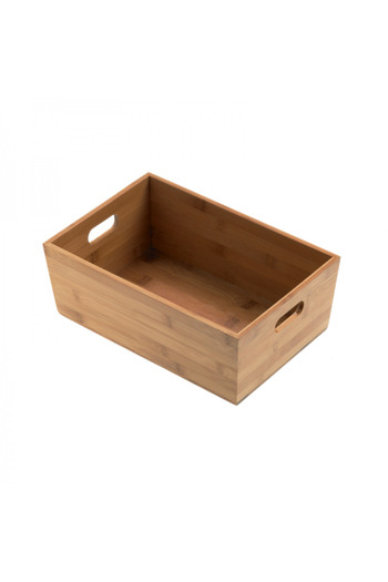 LEONE Bamboo serving and storage basket, 20x15x9 cm