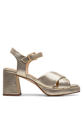 CLARKS Γυναικεία Σανδάλια χρυσά CLARKS-26181303 CHAMPAGNE INT