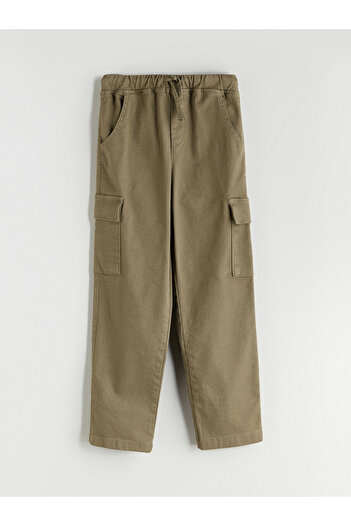 LC Waikiki Girls' Cargo Pants with Elastic Waist