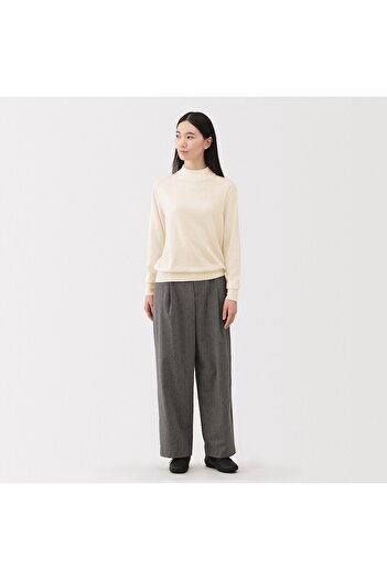 Muji Washable High-Gauge High Neck Sweater