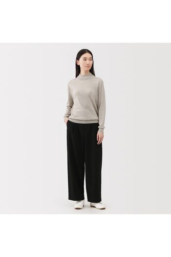Muji Washable High-Gauge High Neck Sweater
