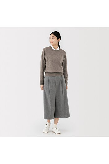 Muji Washable Mid-Gauge Crew Neck Sweater