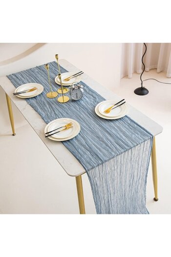 OEM Table Runner Fabric 90 x 300 cm, Perfect for Weddings, Holidays, Baby Showers, Parties, Table Decora