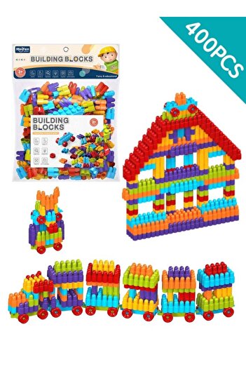 MEIFEN 400Pcs Building Blocks Set Educational STEM Building Toy, Creative Construction Block Toys Se