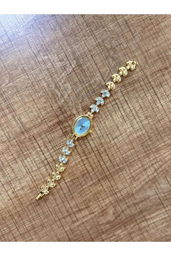 LOOQ Vintage Women's Wristwatch with Zircon Stone Detail