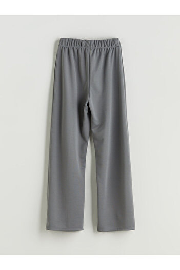 LC Waikiki Wideleg Girls' Trousers with Elastic Waist