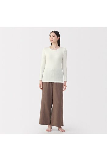 Muji Warm Cotton Long Sleeve T-Shirt