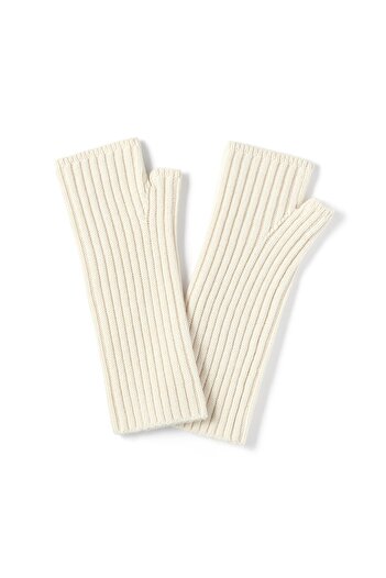 Muji Merino Wool Ribbed Arm Warmers