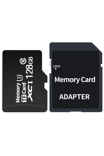VALA Card De Memorie cu Adaptor Inclus, TF MicroSD VALA® Premium, 128 GB, Clasa 10 U3, Pentru Camera Aut