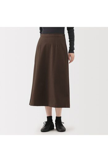 Muji Stretch Brushed Flare Skirt