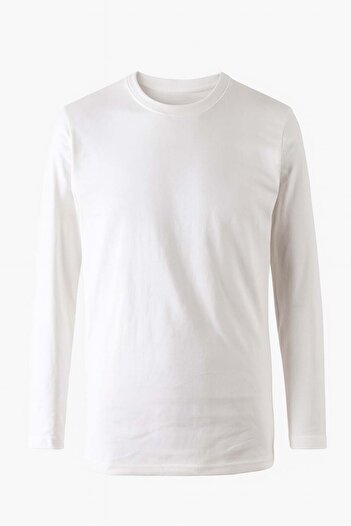 trender Ribana Crew Neck Men's Ecru Men's Sweatshirt 5074-1