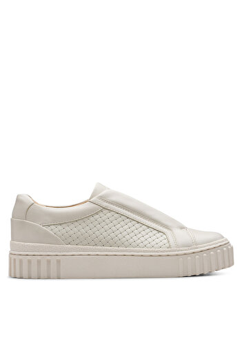CLARKS Γυναικεία Αθλητικά Παπούτσια Λευκά CLARKS-26181207 555 OFF WHITE LEA