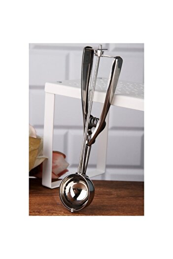 Buççin Luxury Steel Stainless Ice Cream and Cookie Spoon 1 Piece 1-Person Knife Set Steel White Tr 1 Year
