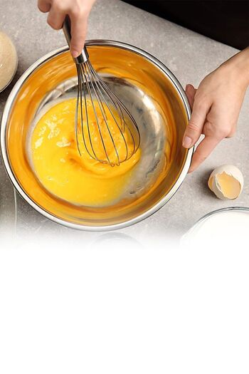 Buççin Stainless Steel Whisk Egg Dough Cream Beater Hand Mixer Mixing Frothing Attachment Rust