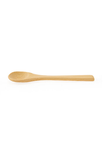 Buççin Set of 4 Bamboo Spice and Tea Spoons - Brown 1-Person Knife Set Bamboo 4 Brown Tr 1 Year