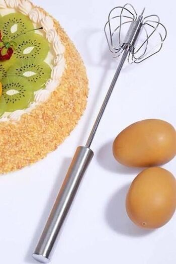 Buççin Luxury 2-Piece Egg Whisker Steel Sieve Dowry Set Steel 2 Tr