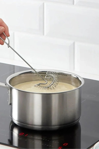 Buççin Solingen Sauce Egg Beater, Spiral Beater, Stainless Steel Whisk, Spiral Omelette Whisk